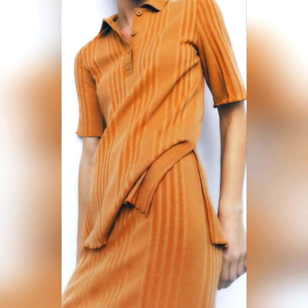 Zara knitted set stretchy set size L - Oversized Fit